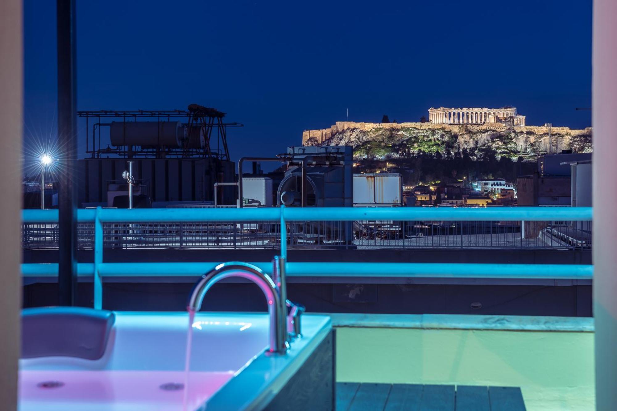 Acropolis View Mini Sky Suite & Hot Tub Athènes Extérieur photo