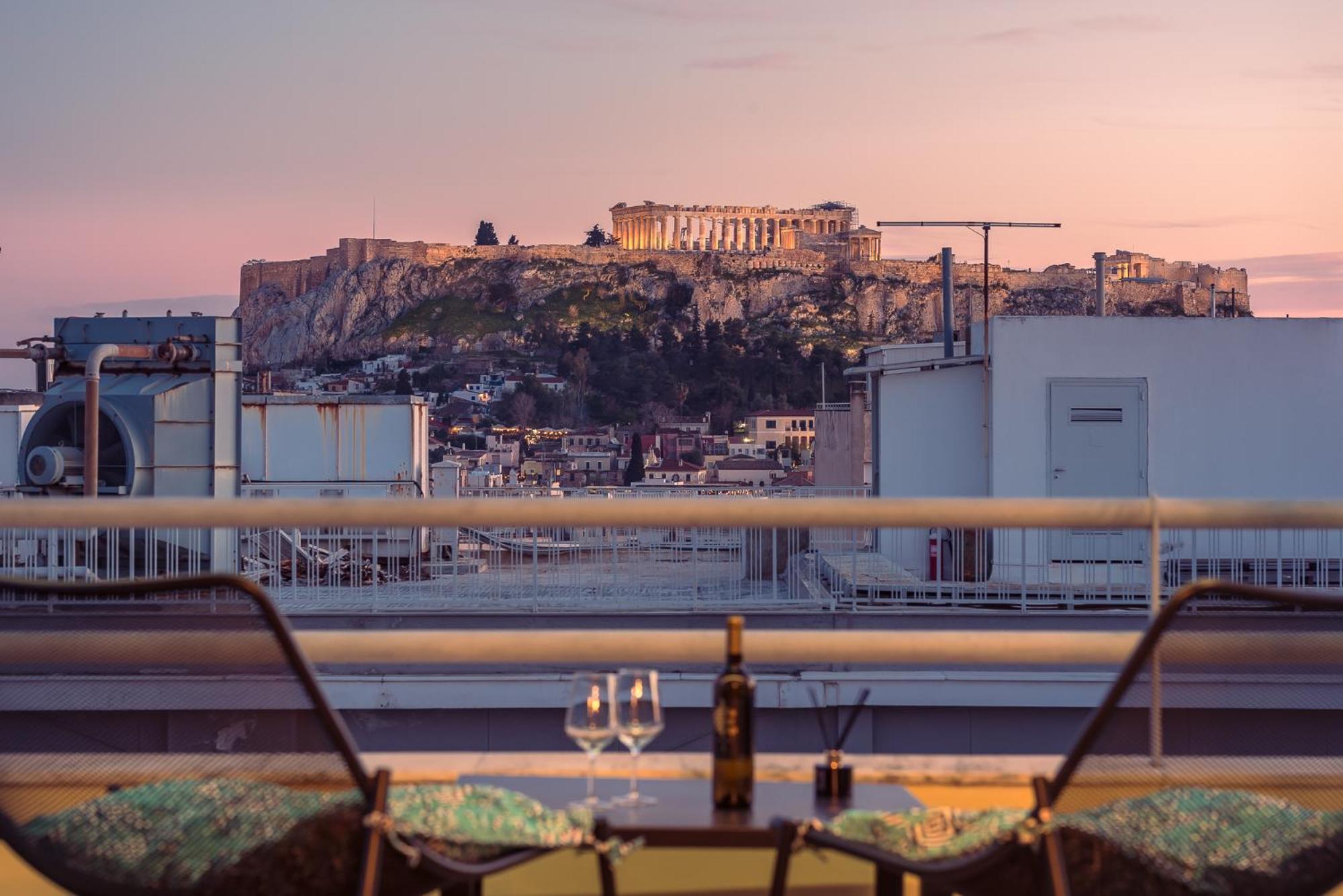 Acropolis View Mini Sky Suite & Hot Tub Athènes Extérieur photo