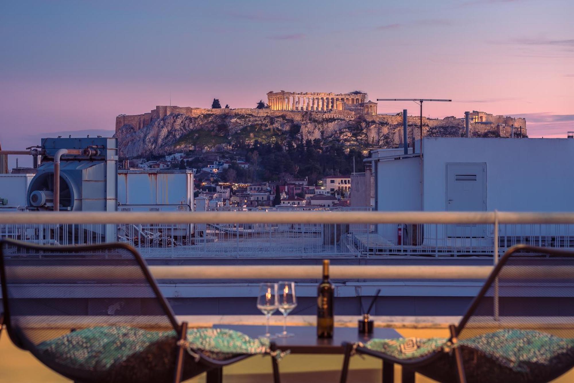 Acropolis View Mini Sky Suite & Hot Tub Athènes Extérieur photo