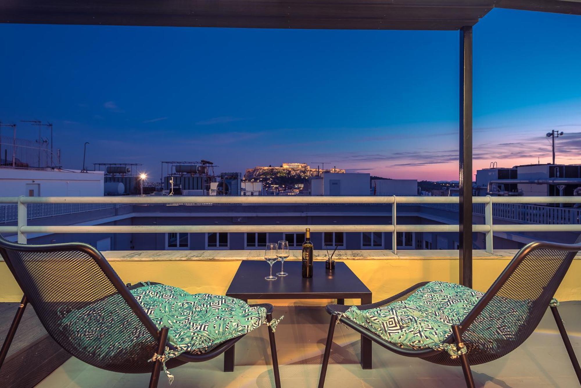Acropolis View Mini Sky Suite & Hot Tub Athènes Extérieur photo