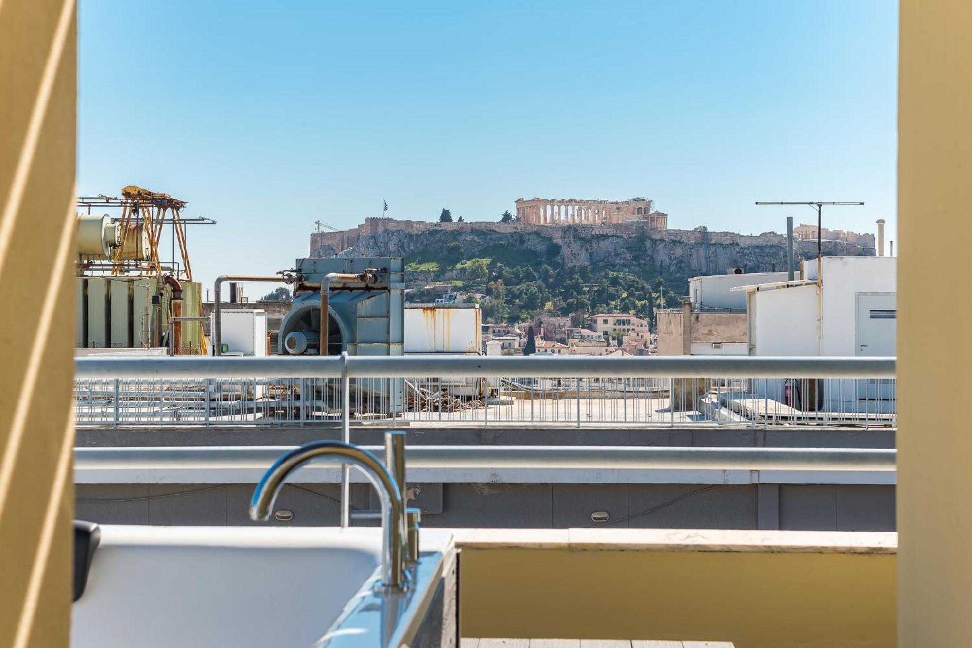 Acropolis View Mini Sky Suite & Hot Tub Athènes Extérieur photo