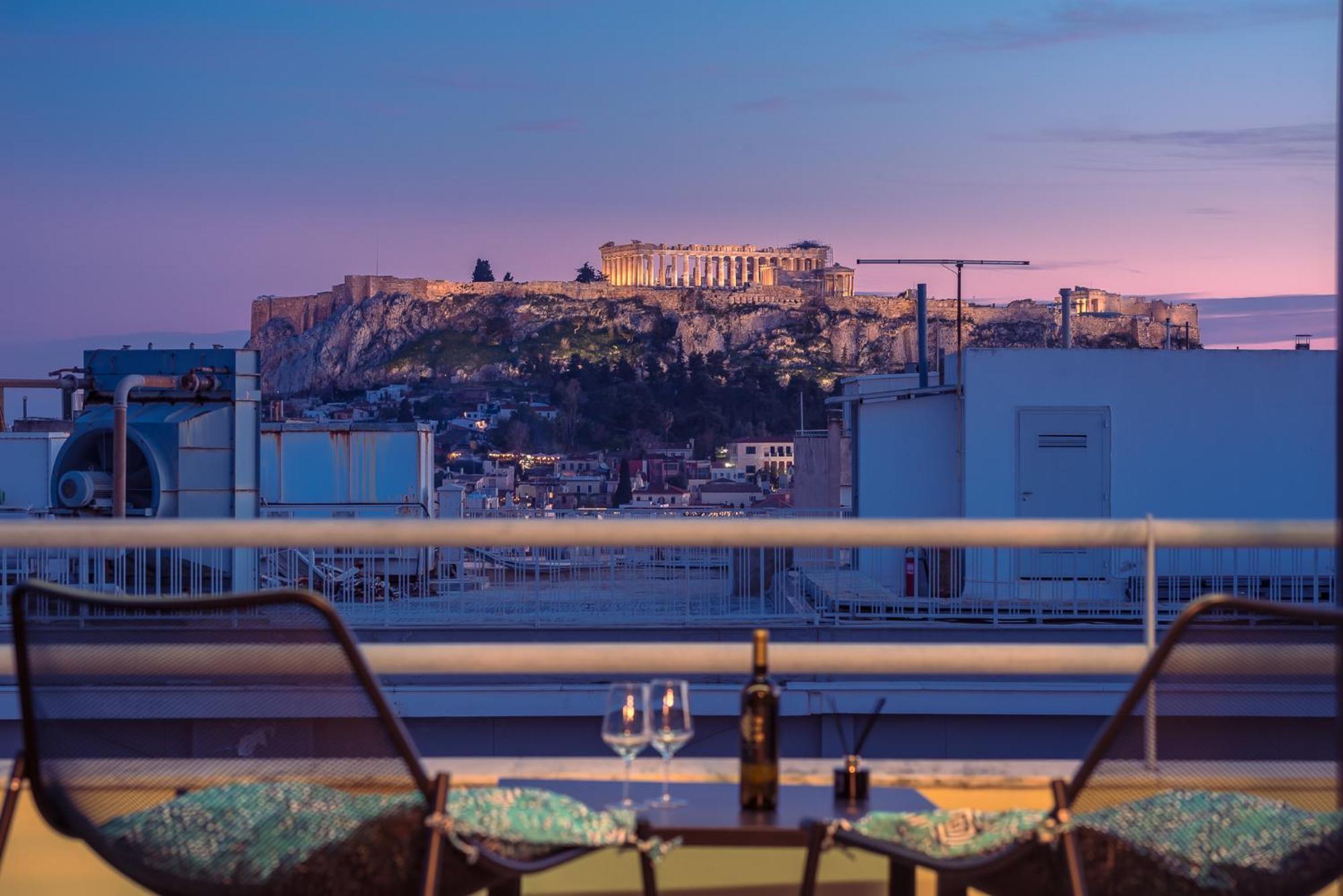Acropolis View Mini Sky Suite & Hot Tub Athènes Extérieur photo